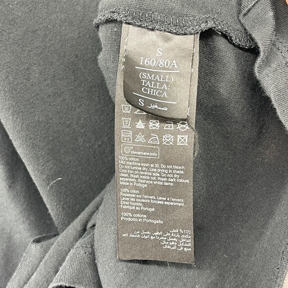 ALLSAINTS Tank Top Womens S Imogen Crewneck Boxy Jersey Cotton Black - Picture 9 of 12